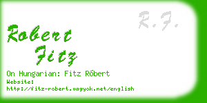 robert fitz business card